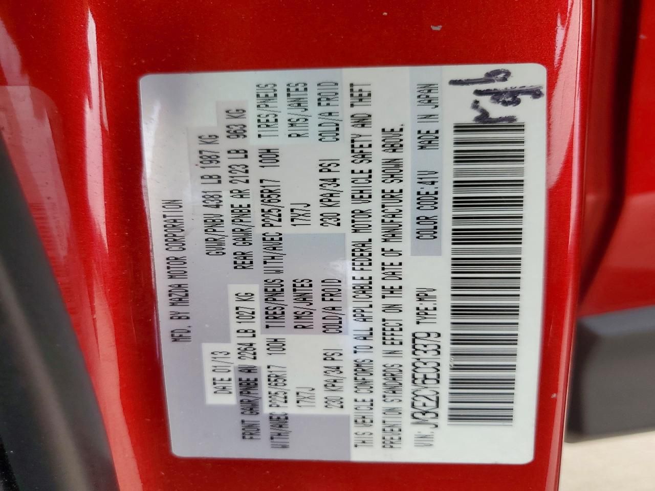 2014 Mazda Cx-5 Touring