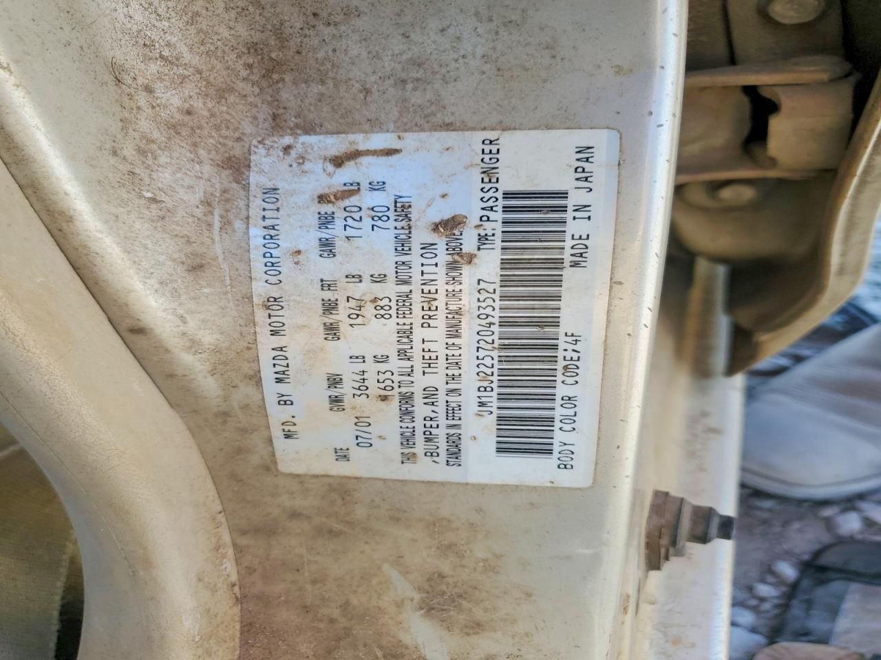 2002 Mazda Protege dx