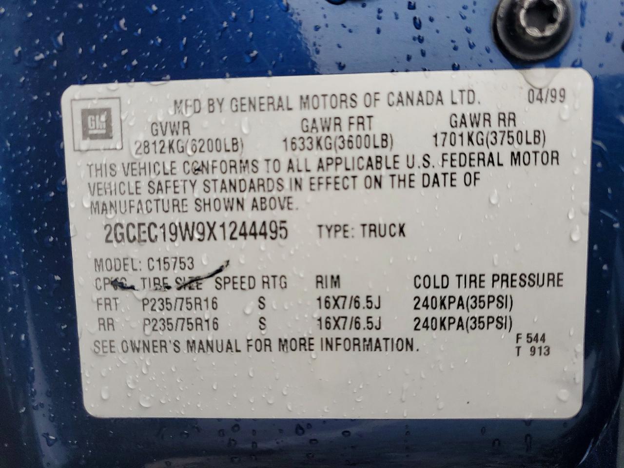 1999 Chevrolet Silverado C1500