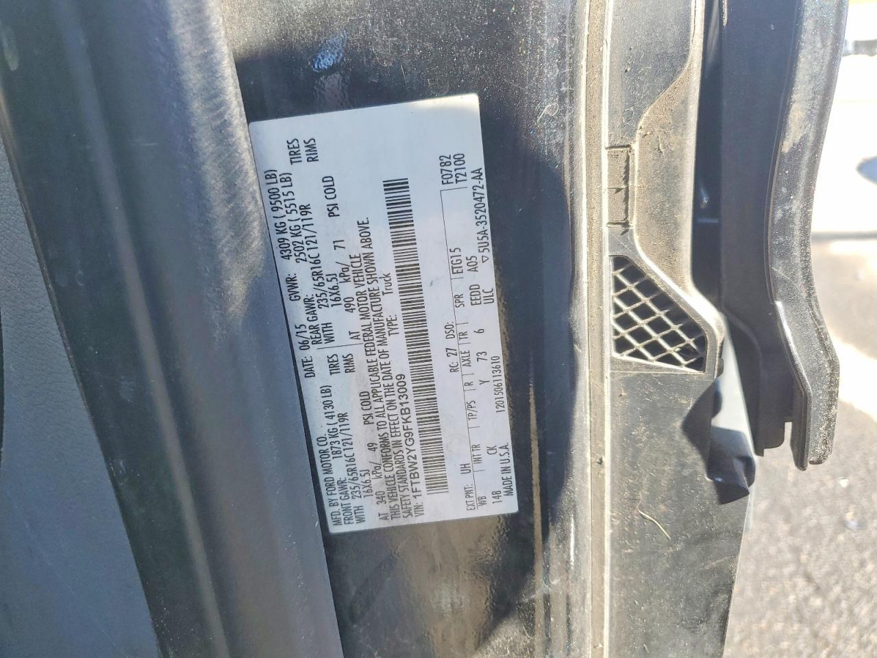 2015 Ford Transit 350 Utility / Service van