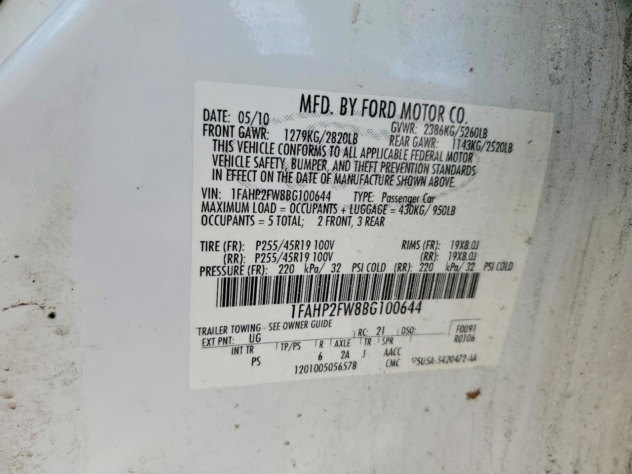 2011 Ford Taurus Limited