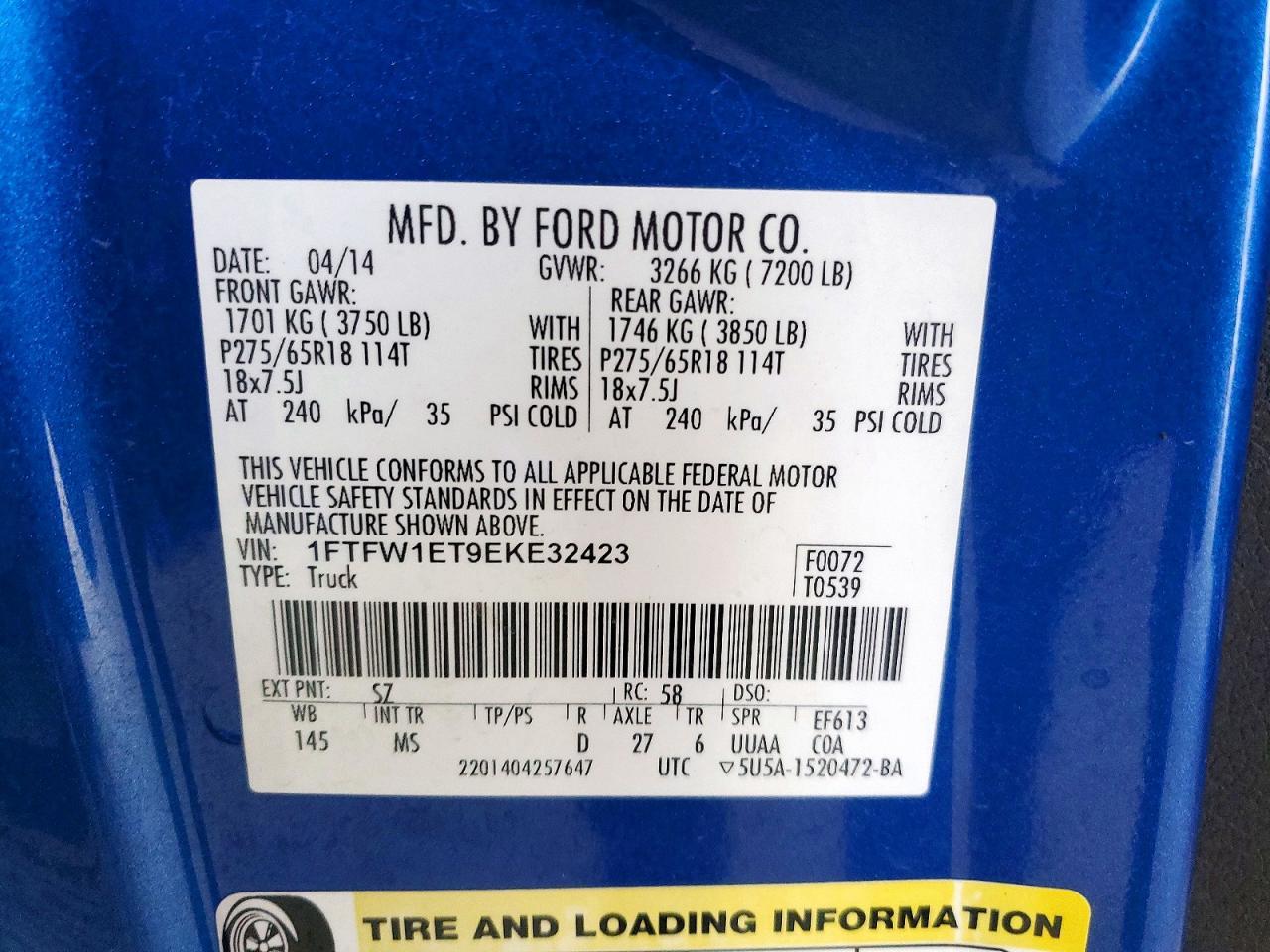 2014 Ford F150 Supercrew
