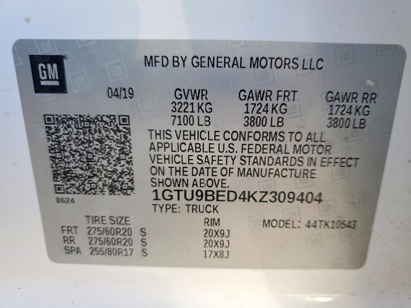 2019 GMC Sierra K1500 sle
