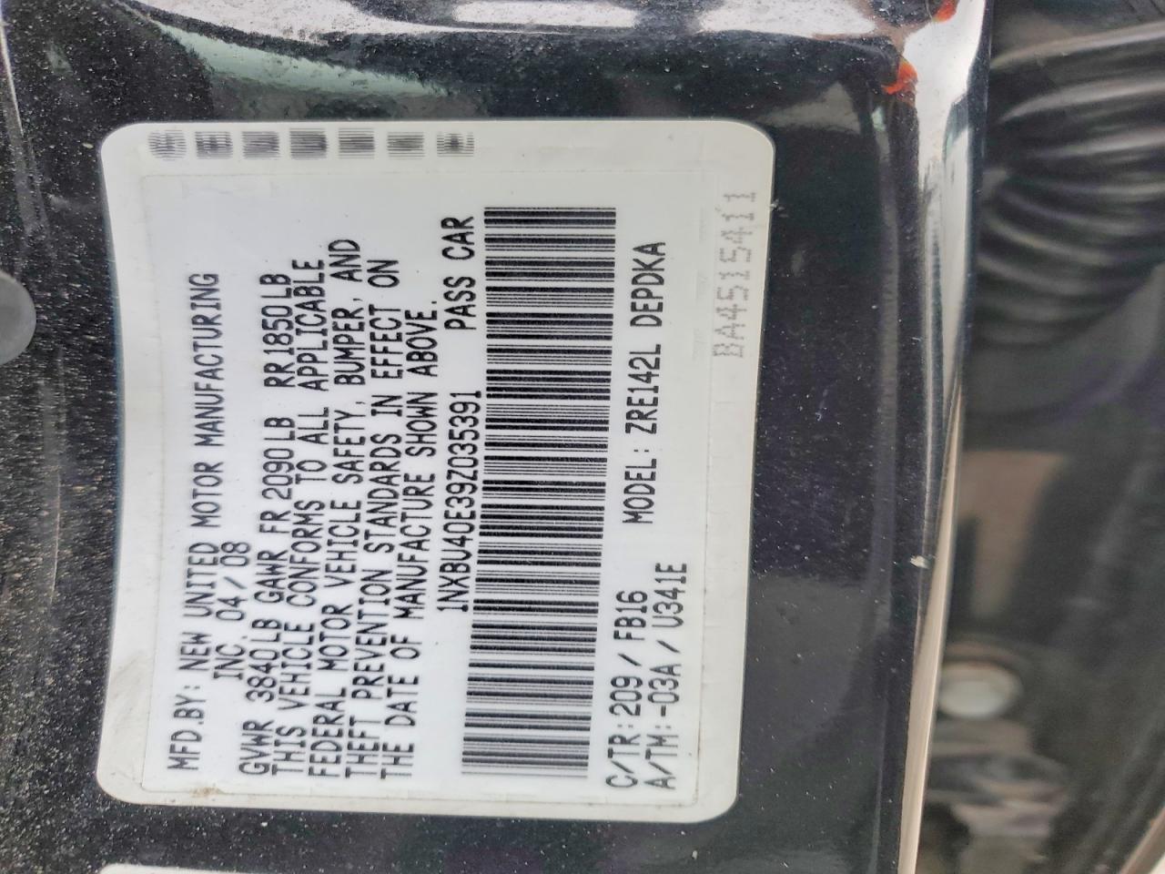 2009 Toyota Corolla Base