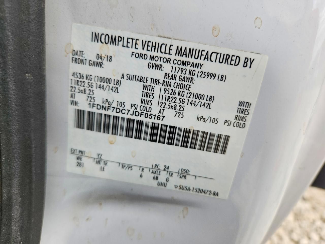 2018 Ford F750 Super Duty Flatbed Truck