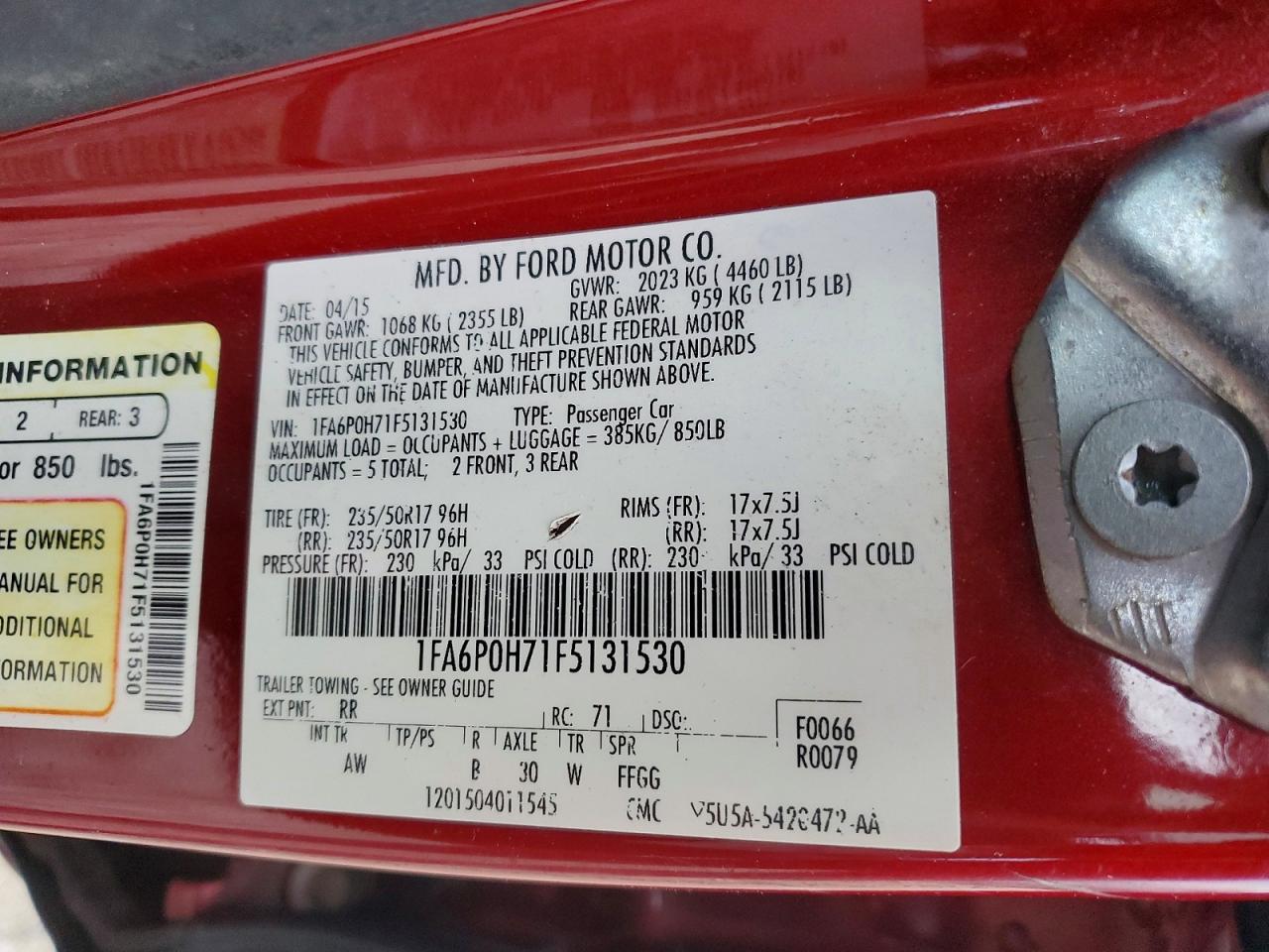 2015 Ford Fusion se