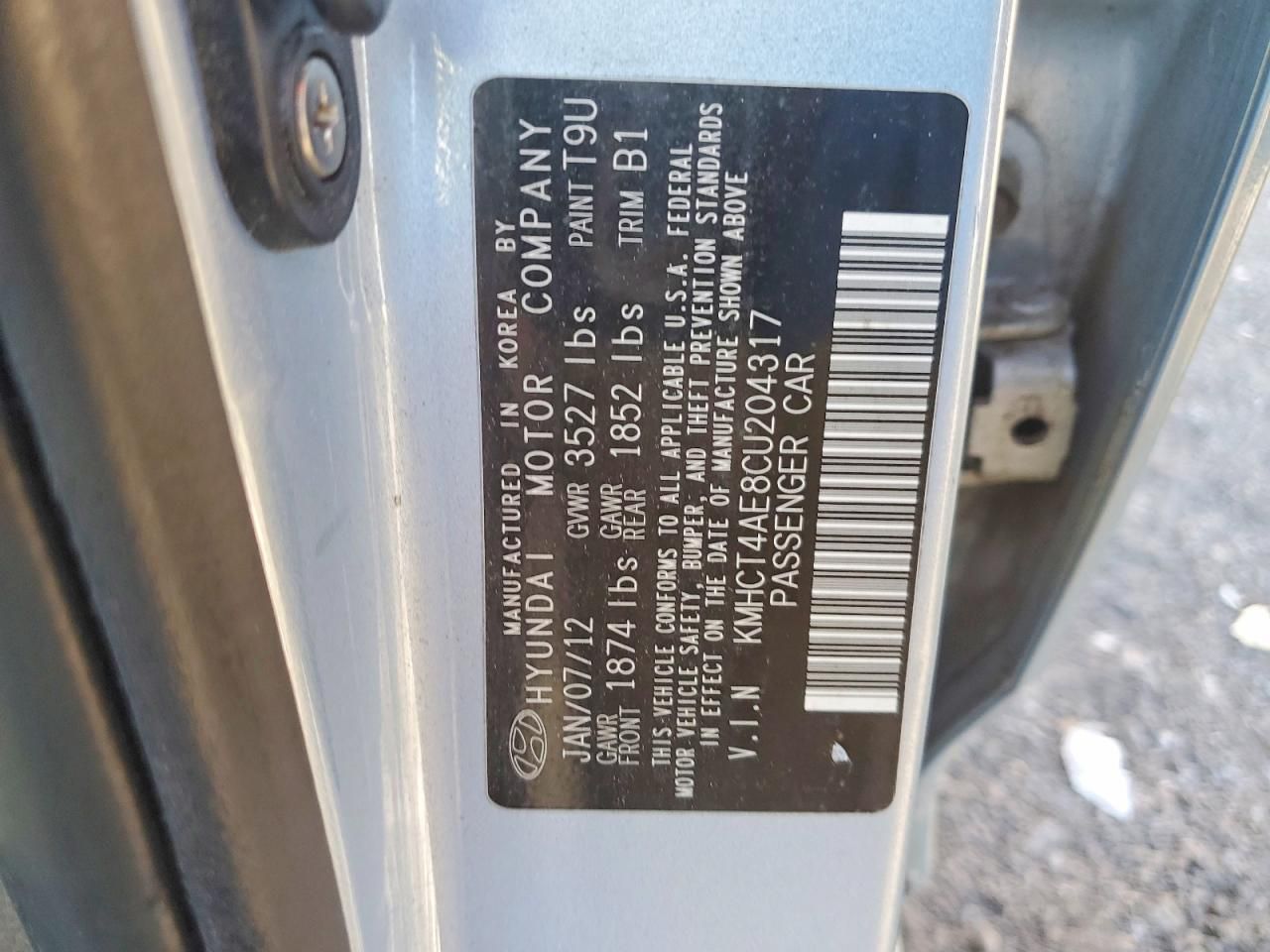 2012 Hyundai Accent gls