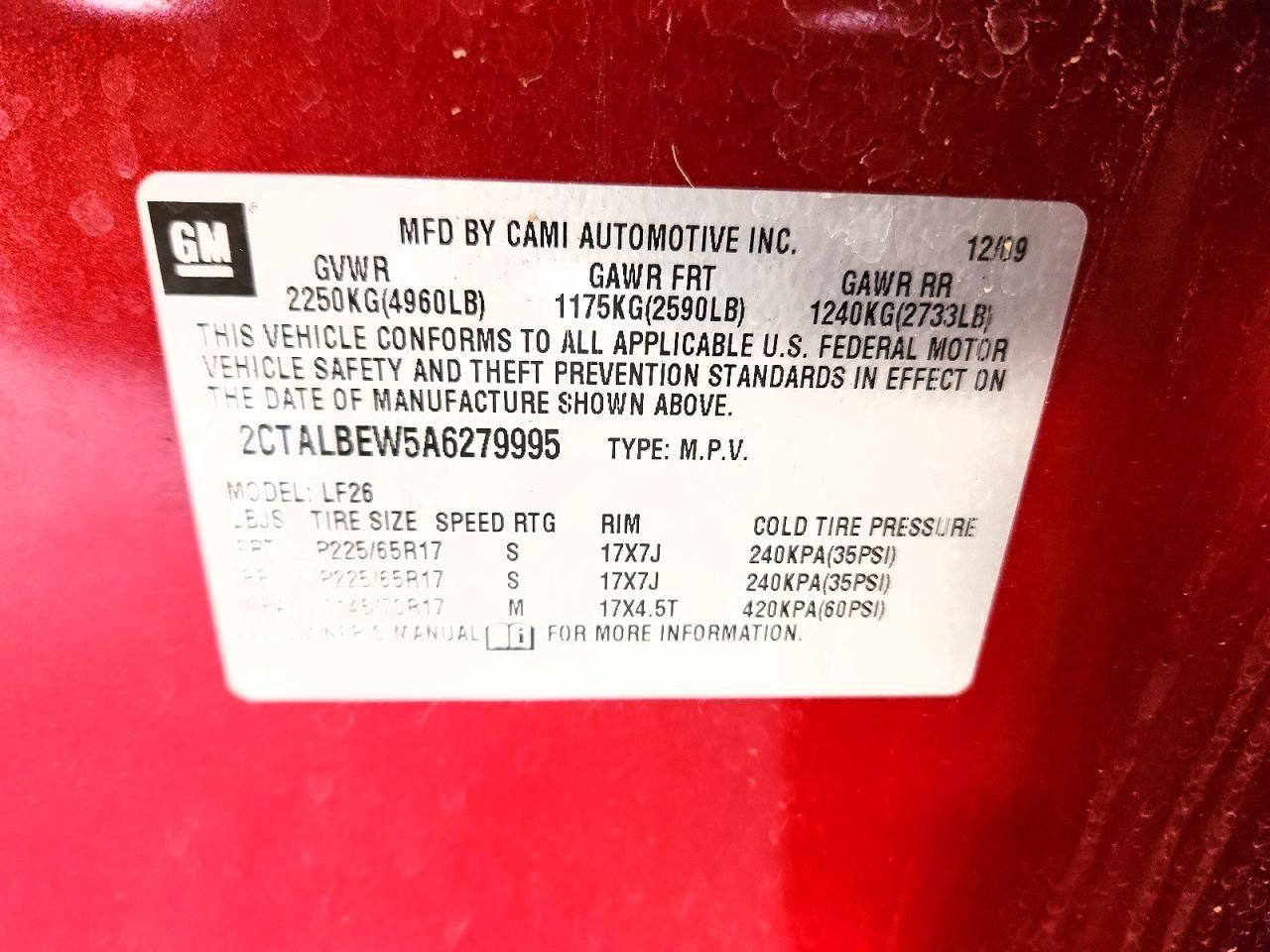 2010 GMC Terrain sle