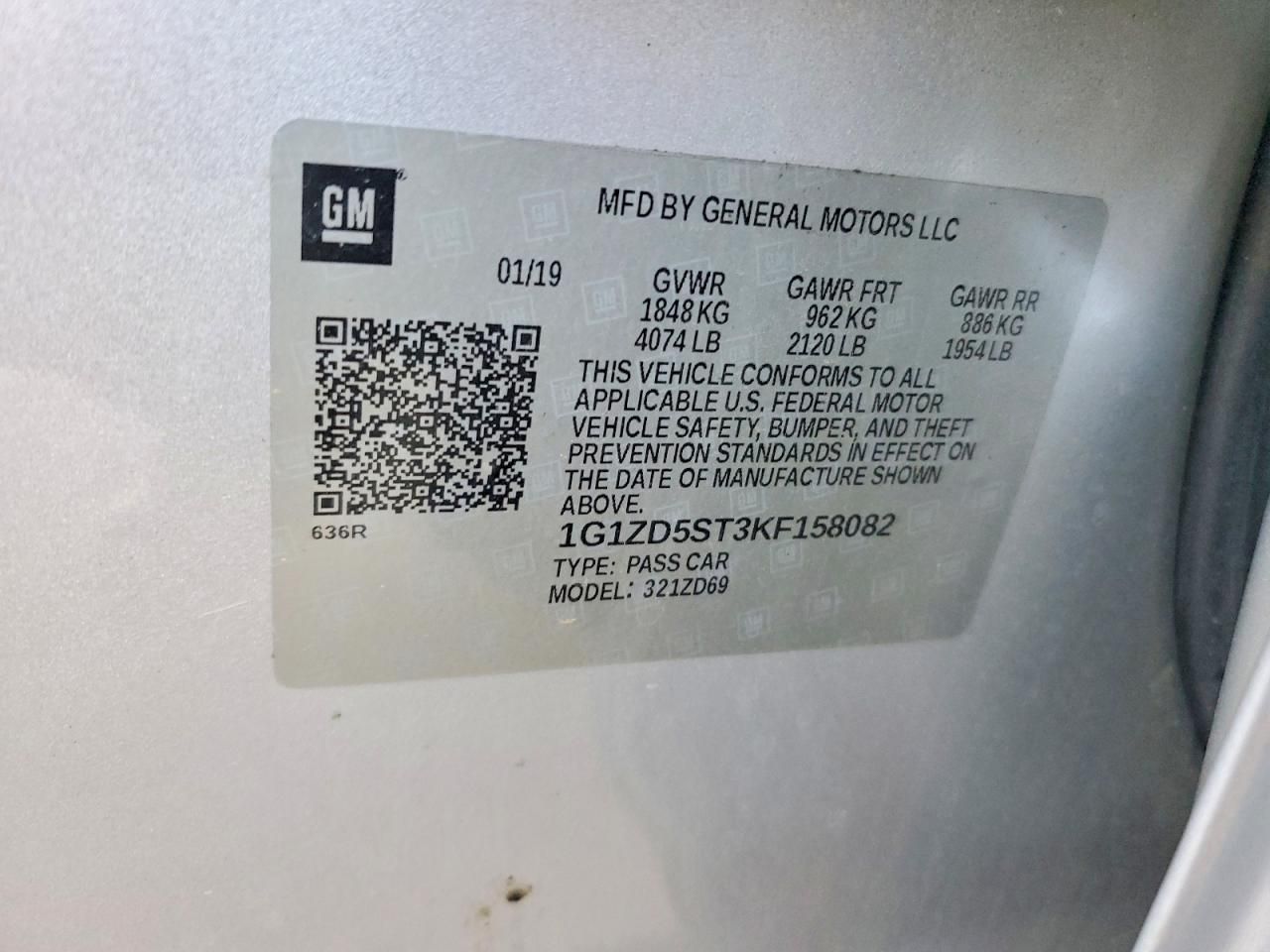 2019 Chevrolet Malibu lt