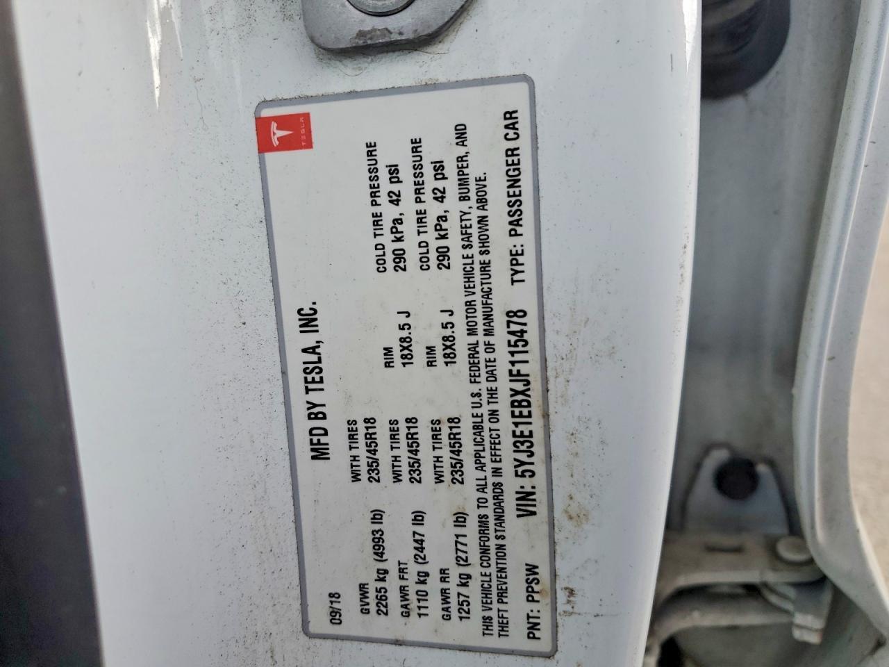 2018 Tesla Model 3