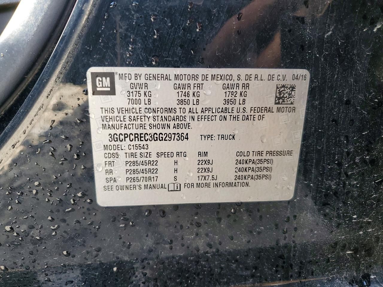 2016 Chevrolet Silverado C1500 lt