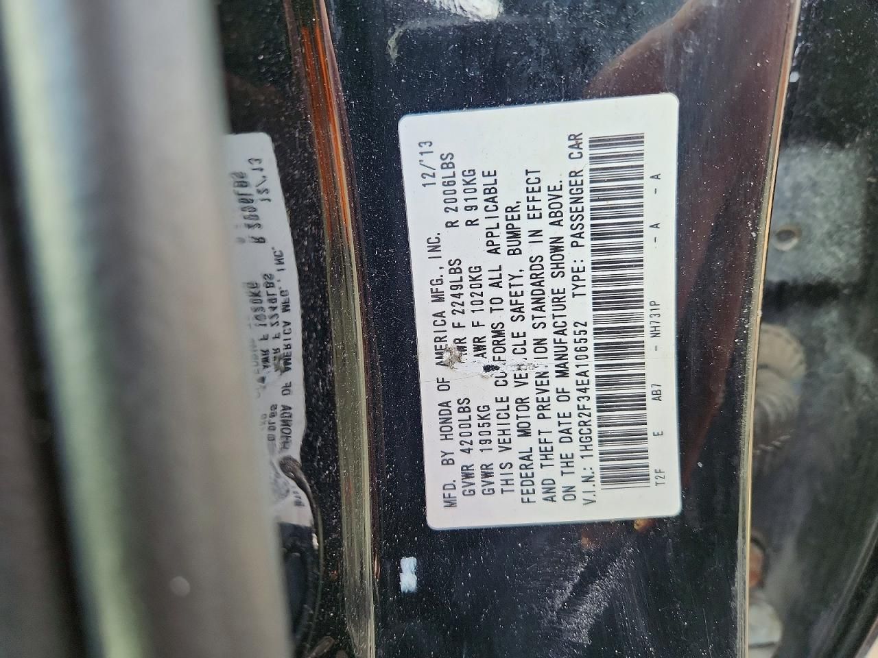 2014 Honda Accord lx