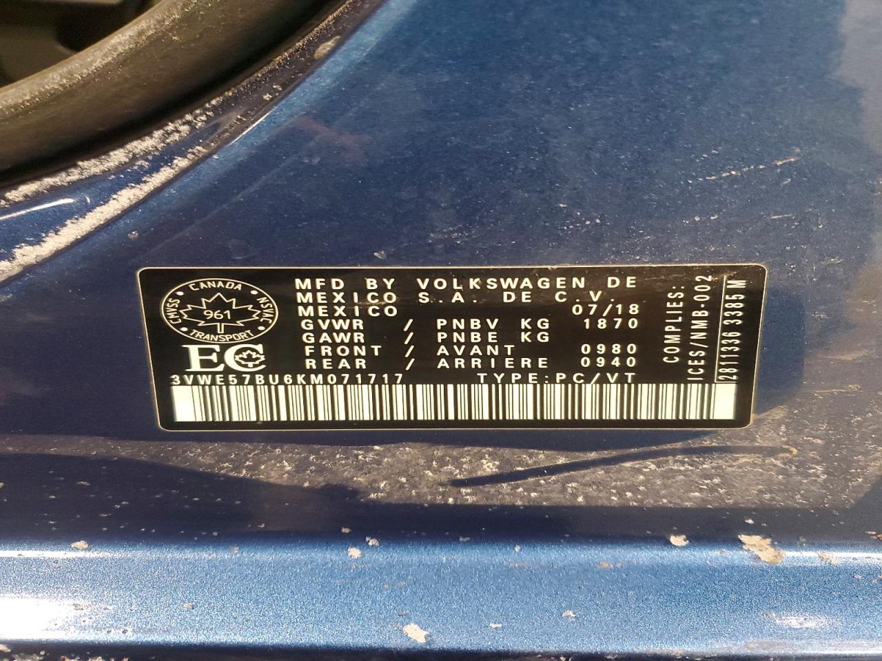 2019 Volkswagen Jetta sel
