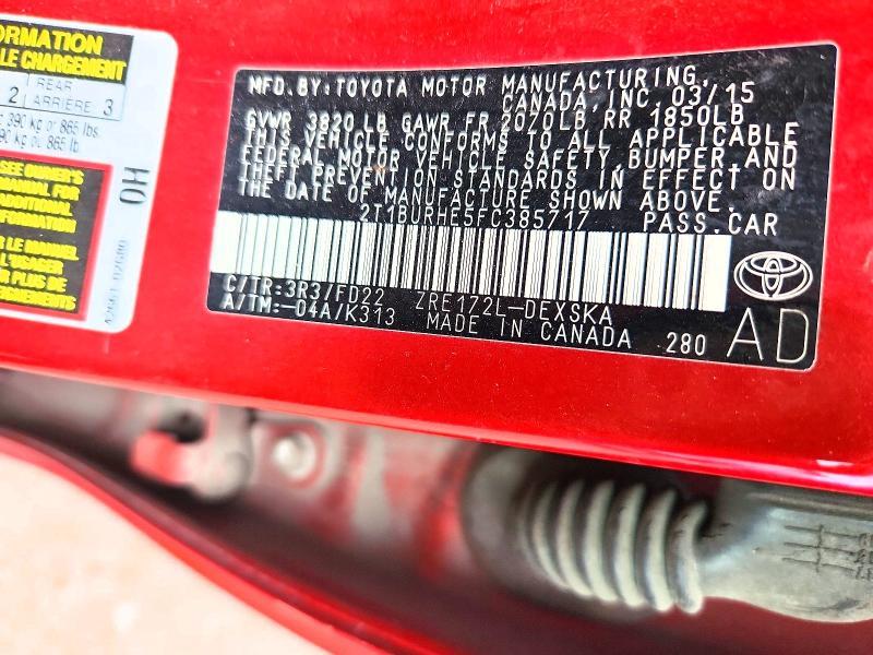 2015 Toyota Corolla s Plus