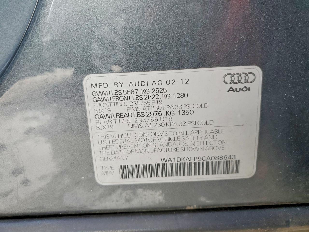 2012 Audi Q5 Premium Plus
