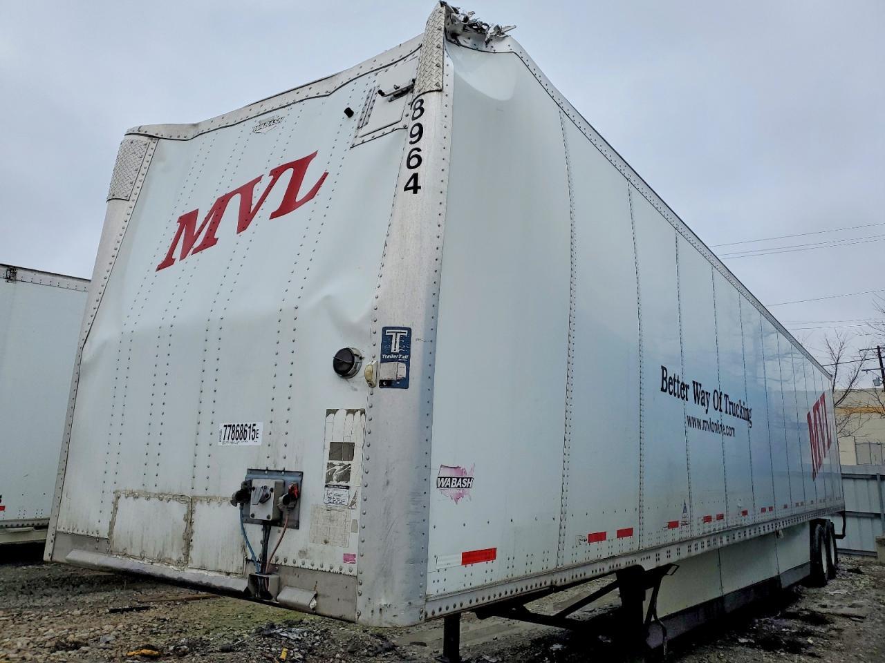 2015 Wabash SH Dvcvhpc DRY Van Trailer