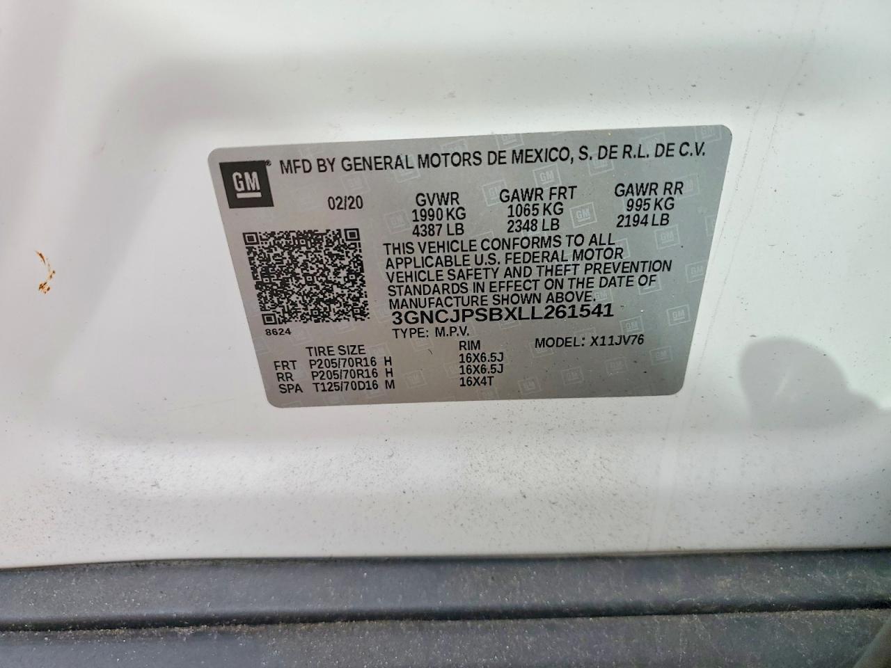 2020 Chevrolet Trax 1LT