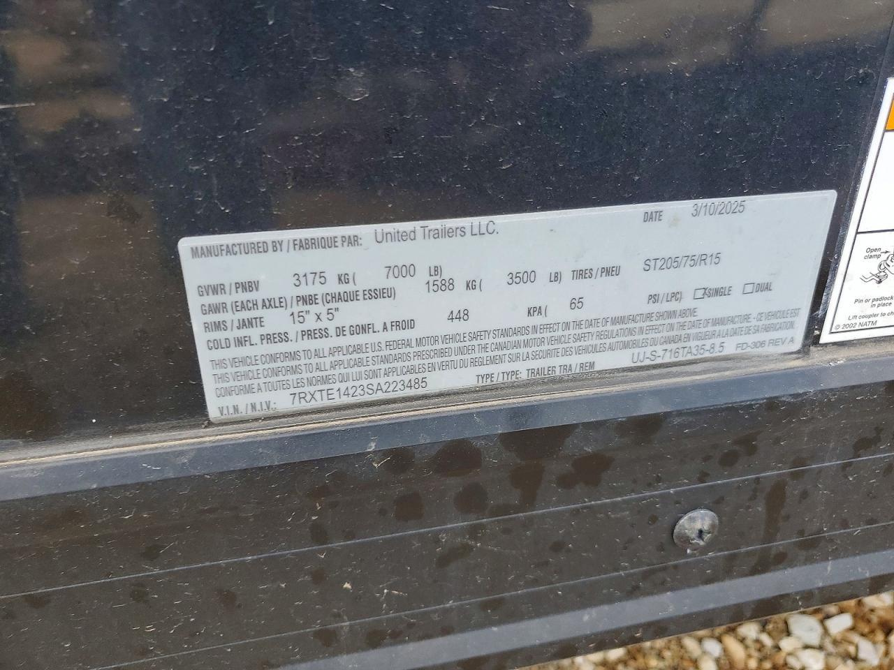 2025 United FD-306 Enclosed Cargo Trailer