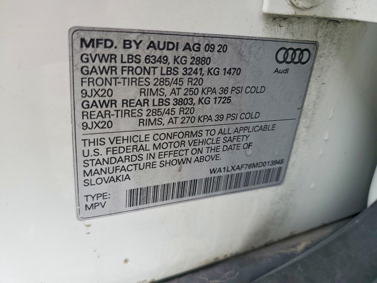 2021 Audi Q7 Premium Plus