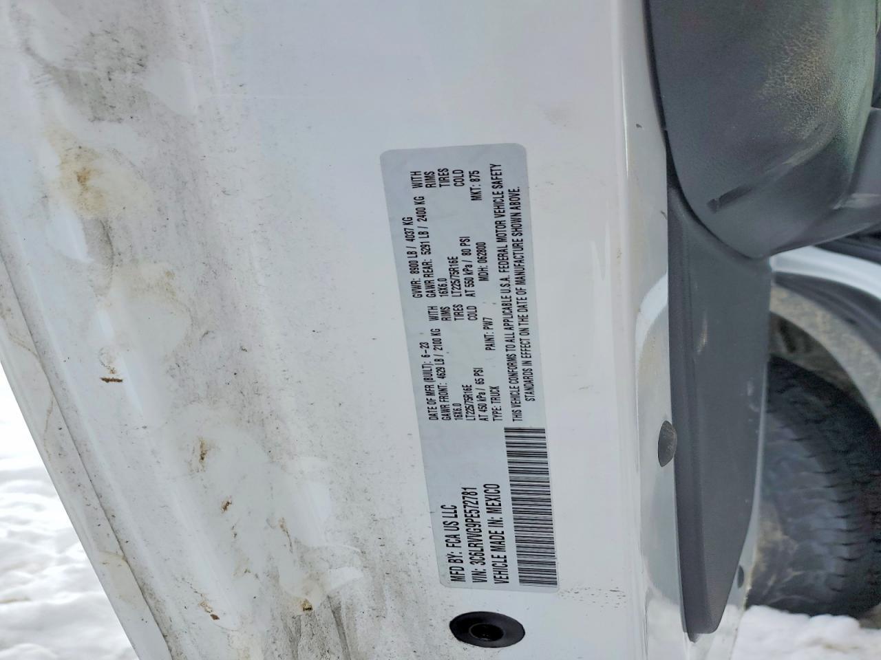 2023 Dodge RAM Promaster 2500 Delivery Van