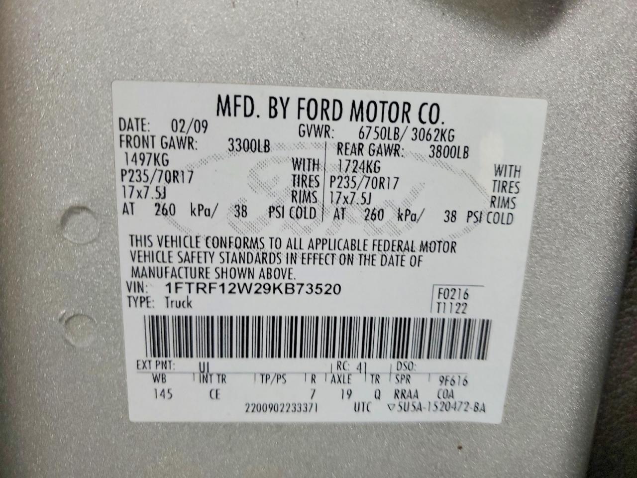 2009 Ford F150