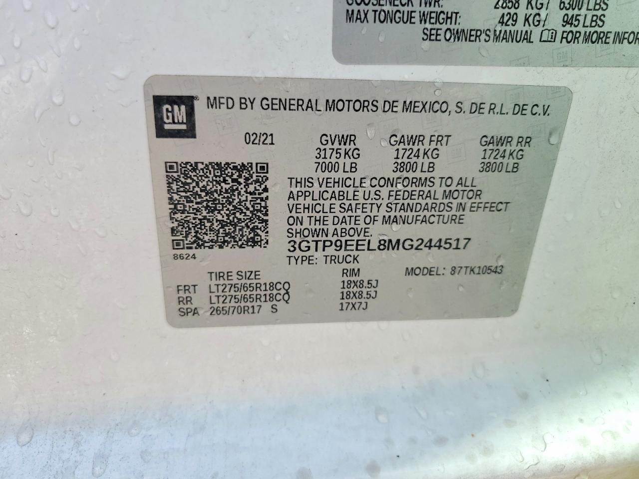 2021 GMC Sierra K1500 AT4