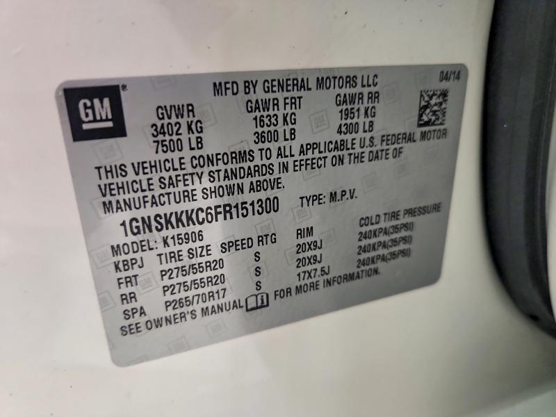 2015 Chevrolet Suburban K1500 ltz