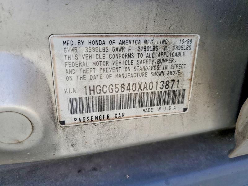 1999 Honda Accord lx