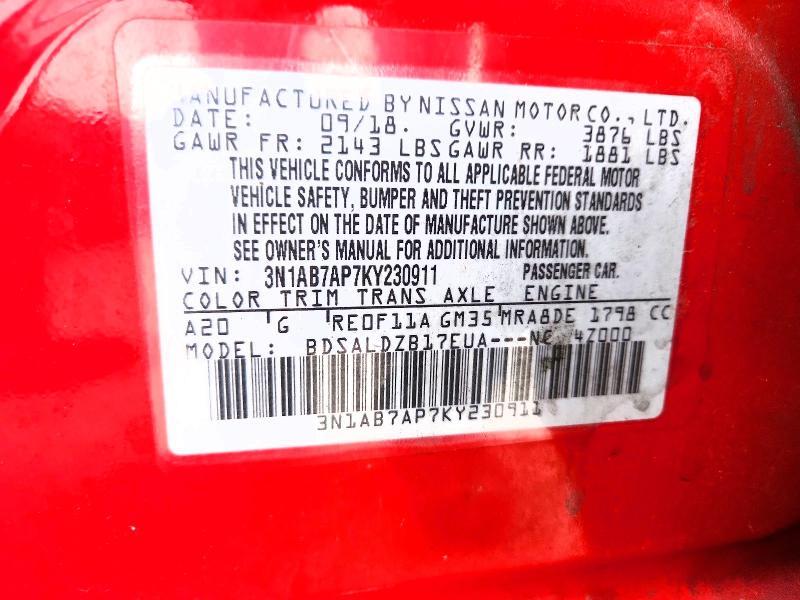 2019 Nissan Sentra s