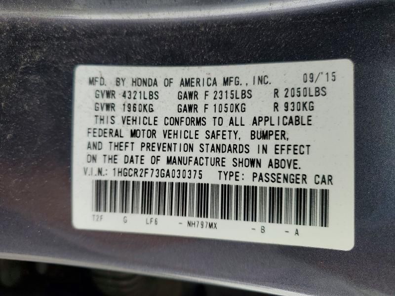 2016 Honda Accord ex