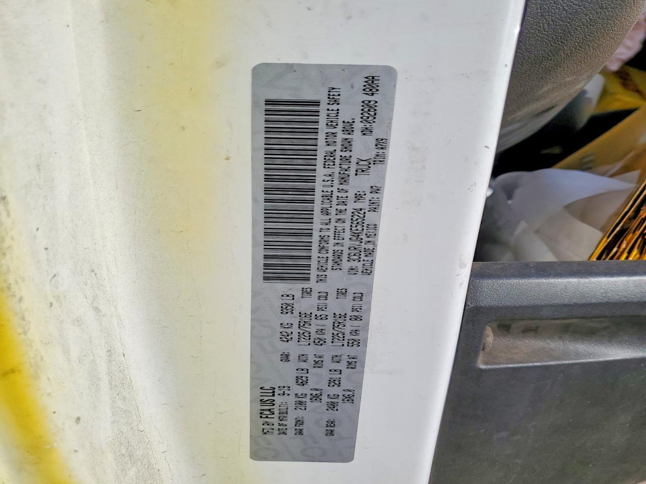 2019 Dodge Ram Promaster 3500 Delivery van