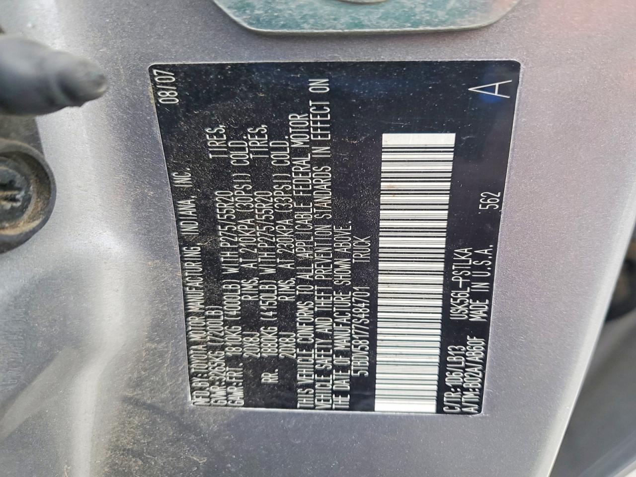 2007 Toyota Tundra Crewmax Limited