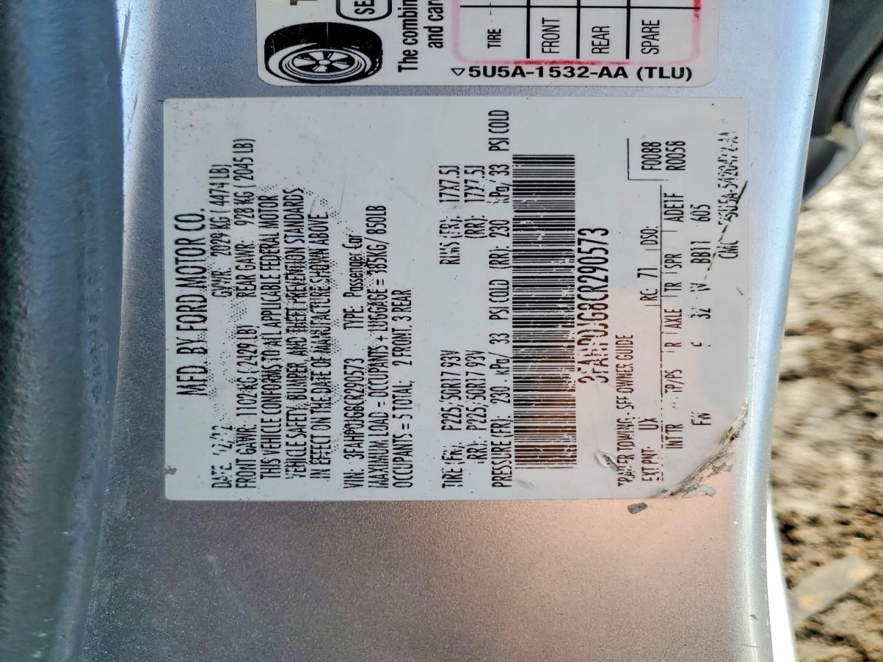 2012 Ford Fusion sel