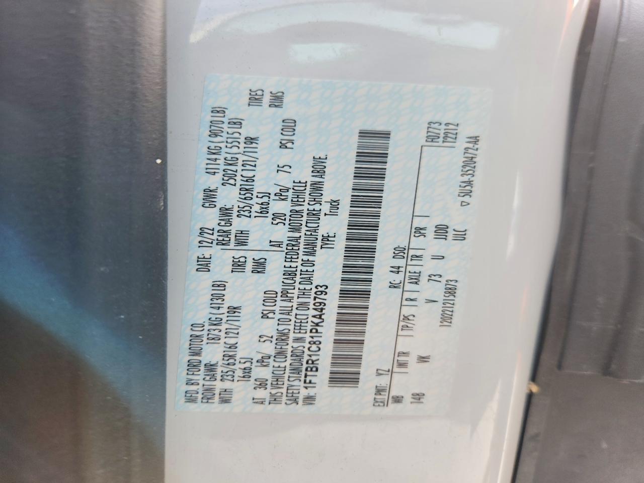 2023 Ford Transit 250 Delivery Van