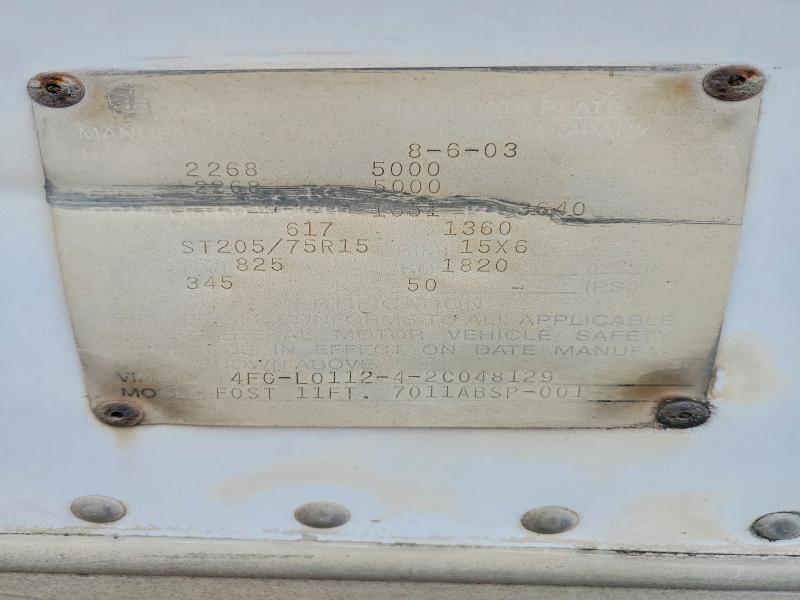 2003 Feathrlite 2003 Featherlite Fiber Optic Splicing Trailer