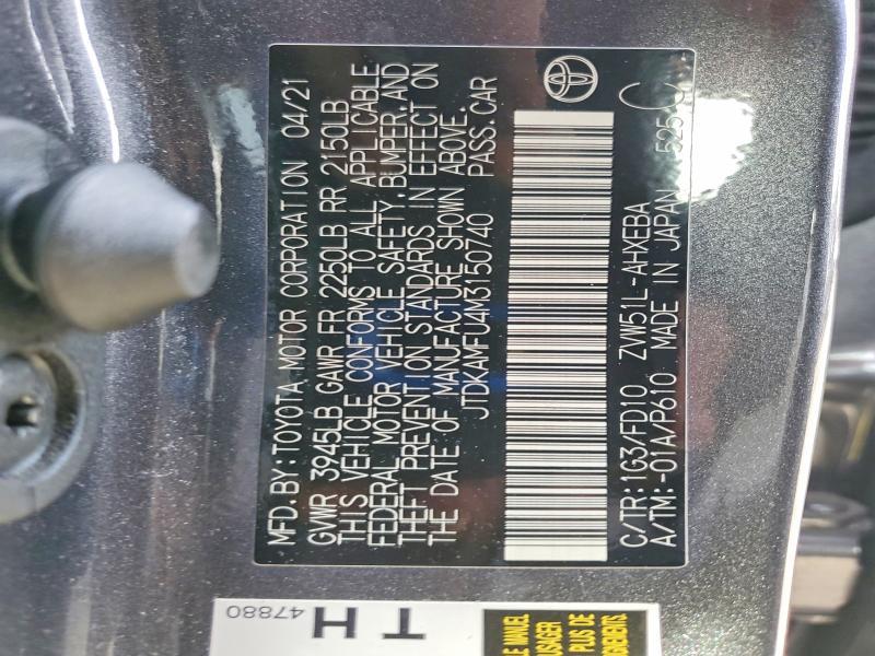 2021 Toyota Prius le