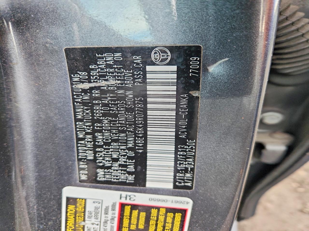 2009 Toyota Camry Base