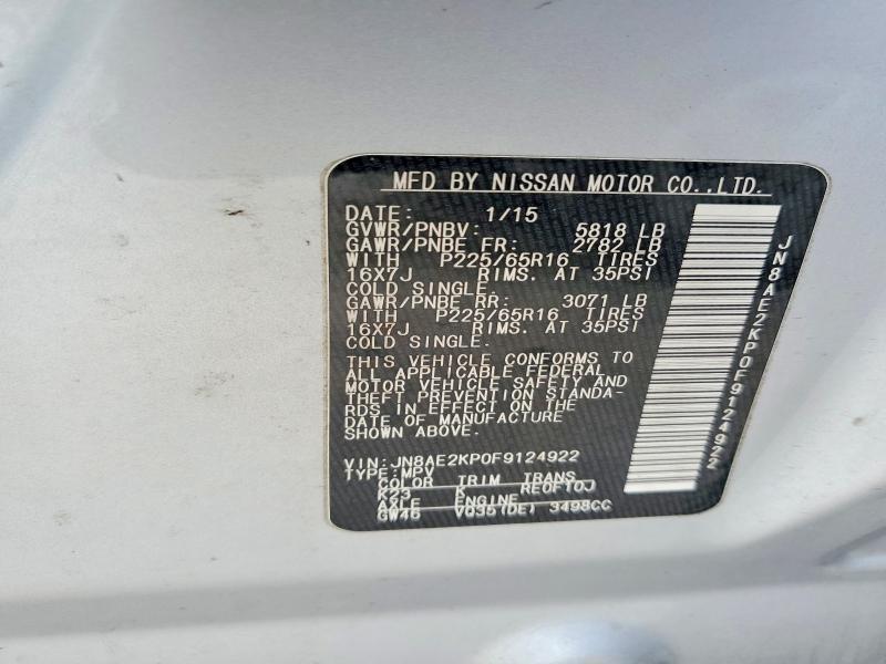 2015 Nissan Quest s