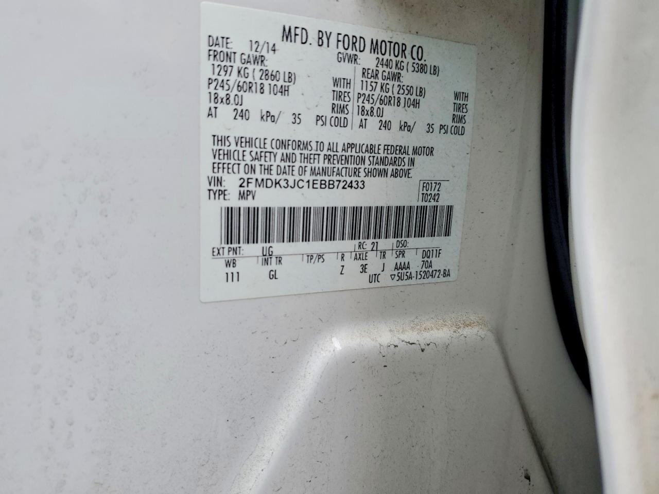 2014 Ford Edge sel