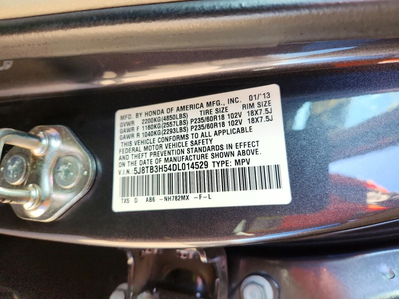 2013 Acura Rdx Technology