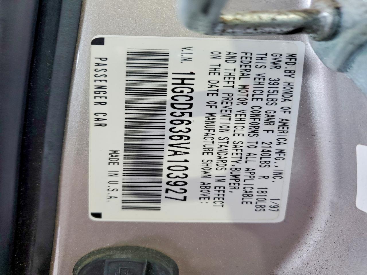 1997 Honda Accord lx