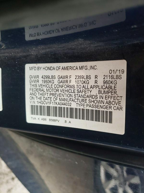 2019 Honda Accord lx