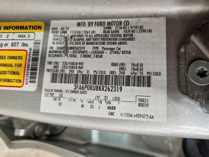 2019 Ford Fusion Titanium