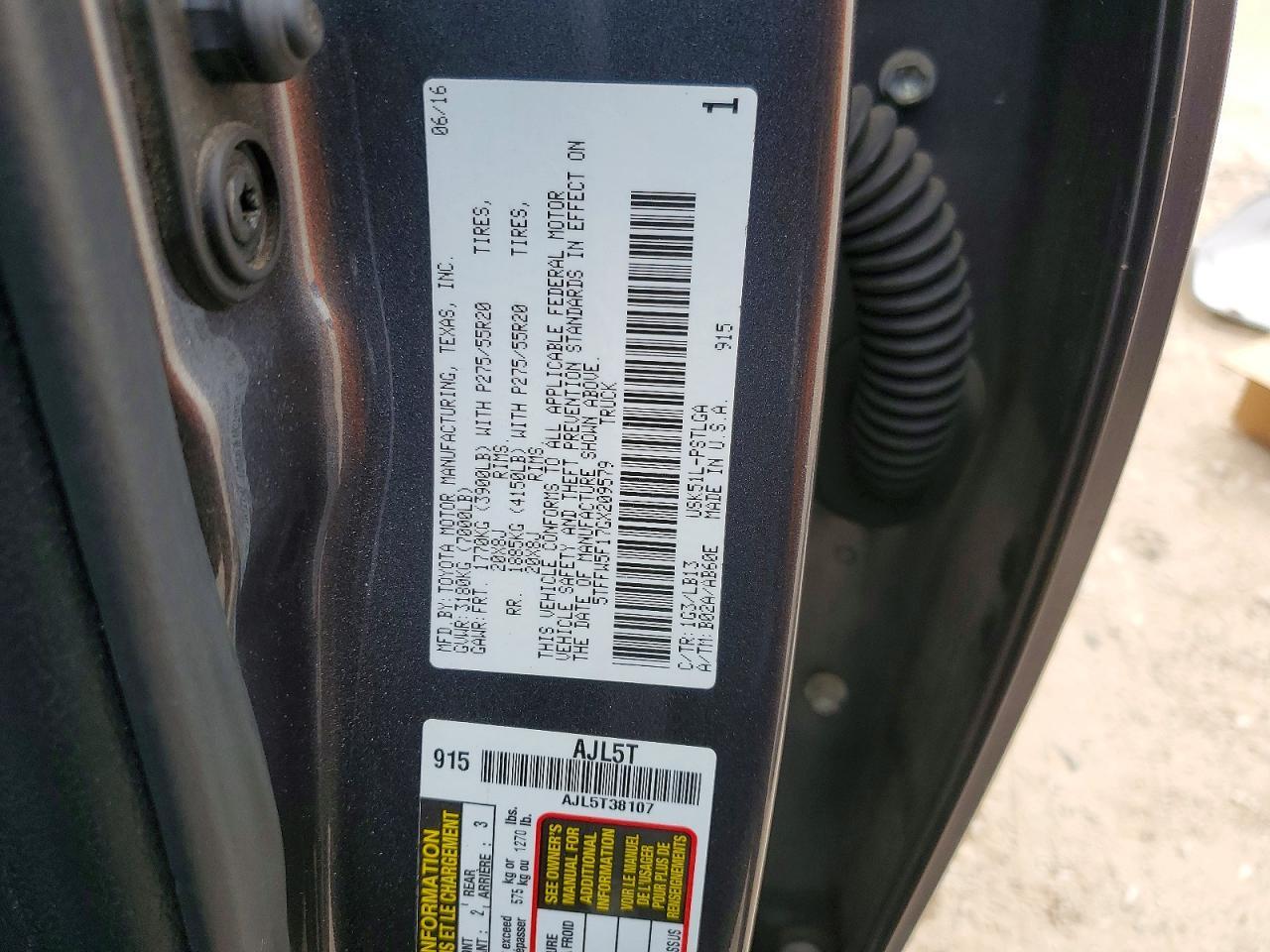 2016 Toyota Tundra Limited