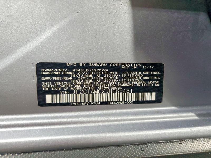 2018 Subaru Crosstrek Limited