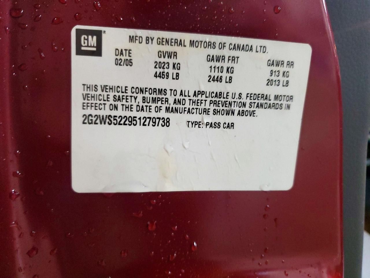 2005 Pontiac Grand Prix gt