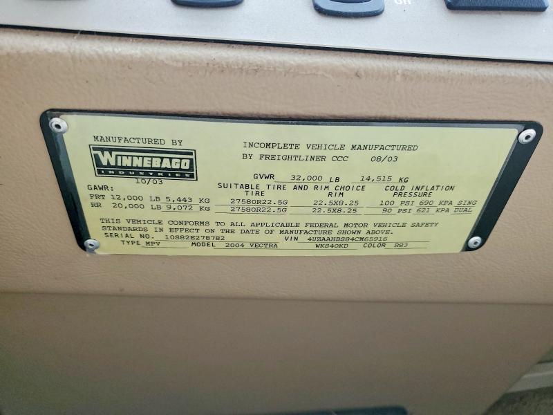 2004 Freightliner Chassis xc rv