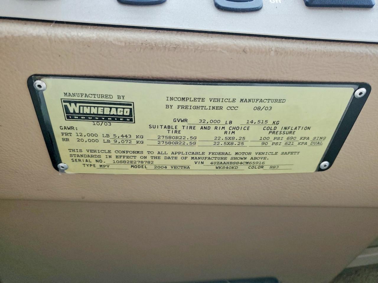 2004 Winnebago Vectra 40KD