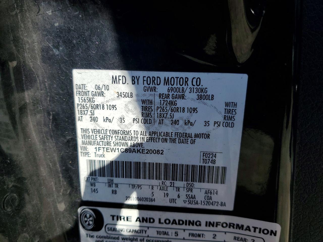 2010 Ford F150 Supercrew