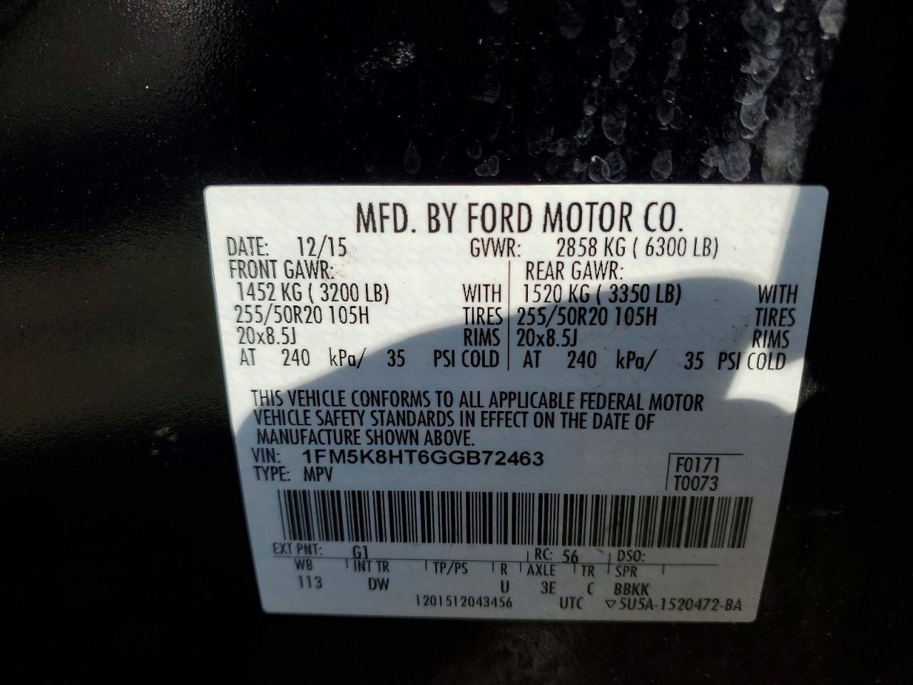 2016 Ford Explorer Platinum